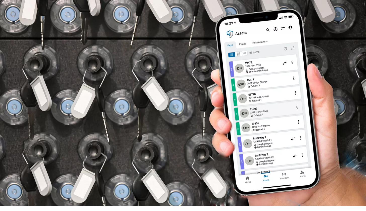 KEYper GO Mobile-App mit Echtzeit-Schlüsselübersicht